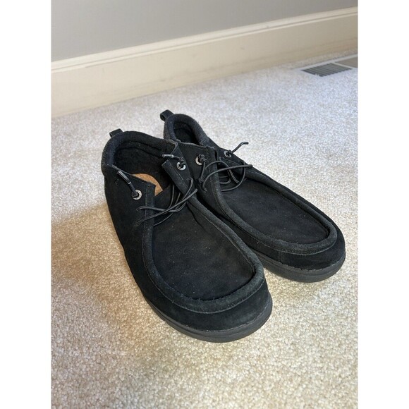 Bruno Marc Men's Slip-on Black Suede Loafers Lightweight Casual Shoes 9.5 - Picture 1 of 8